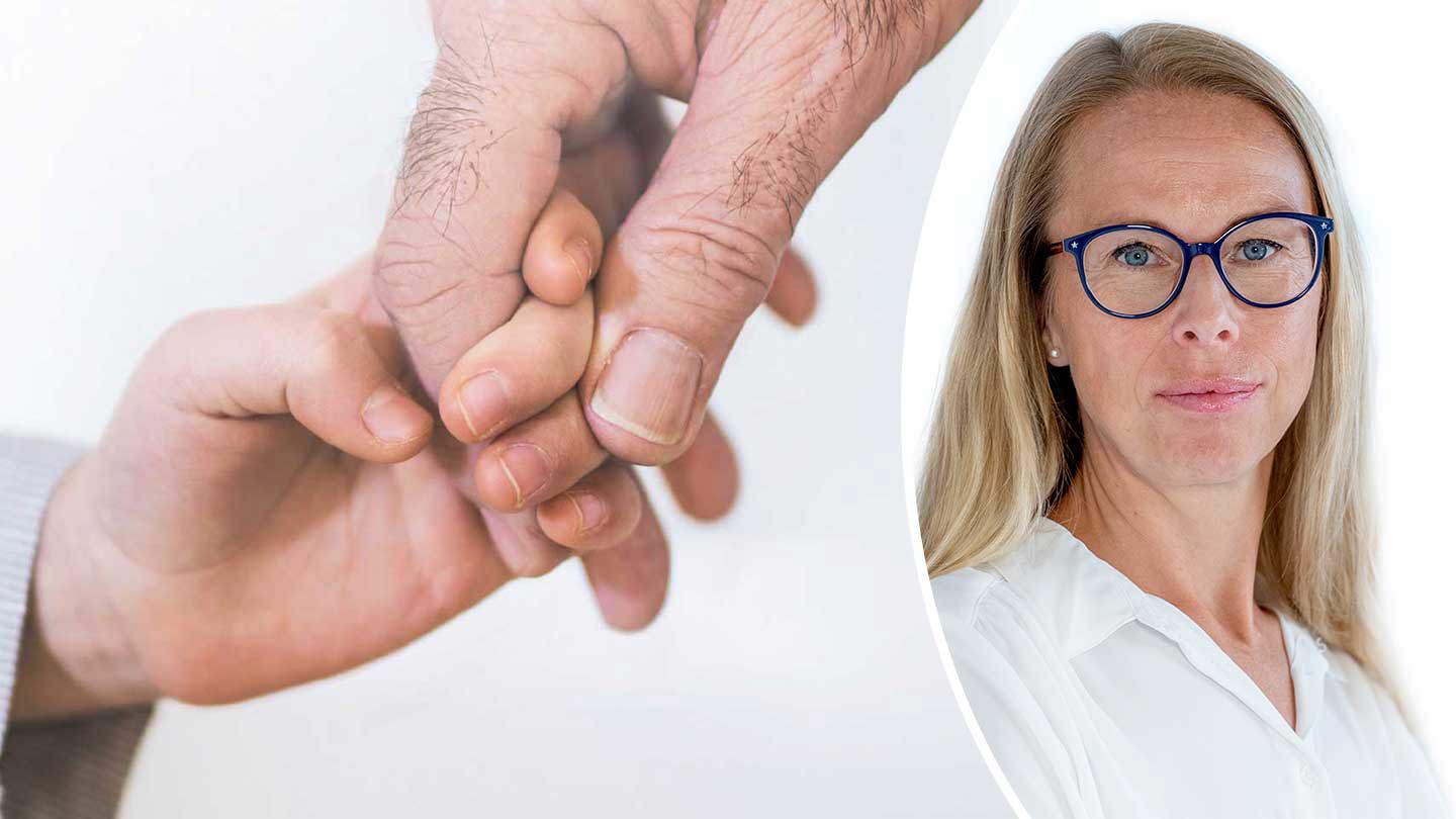 Kollage Marita Flisbäck och bild från bokens omslag